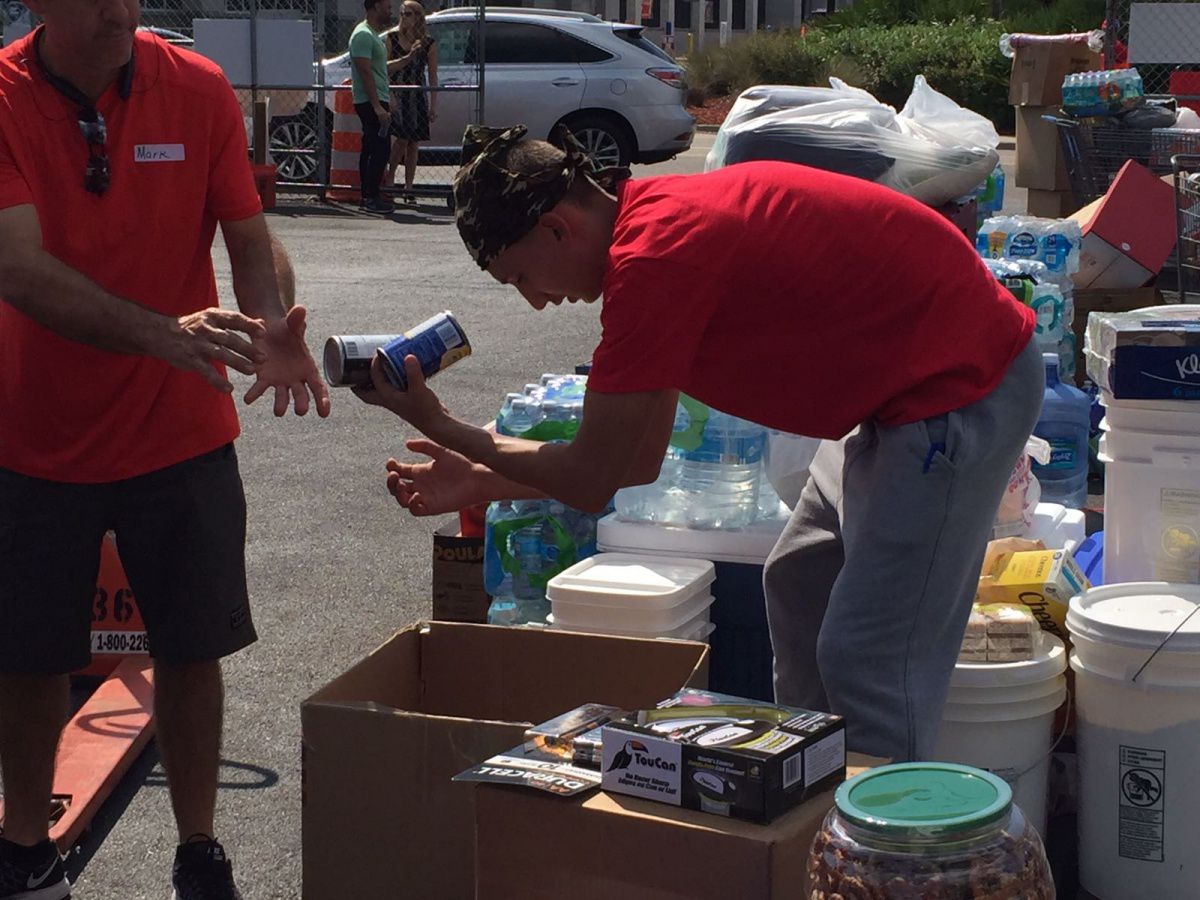 River Team Packing Supplies to Send to Puerto Rico September 28 
